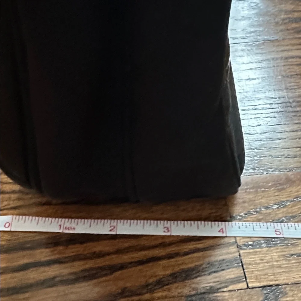 Santi Black Leather Laptop Bag 16”x12”5” with many pockets